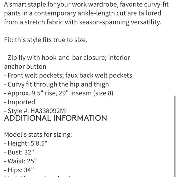 Halogen Taylor Ankle Skinny Pants - Picture 14 of 14